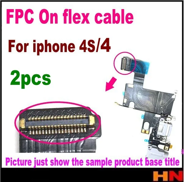 2 шт для iPhone 4 4s сенсорный экран и ЖК дисплей гибкий кабель FPC разъем|flex cable|flex cable