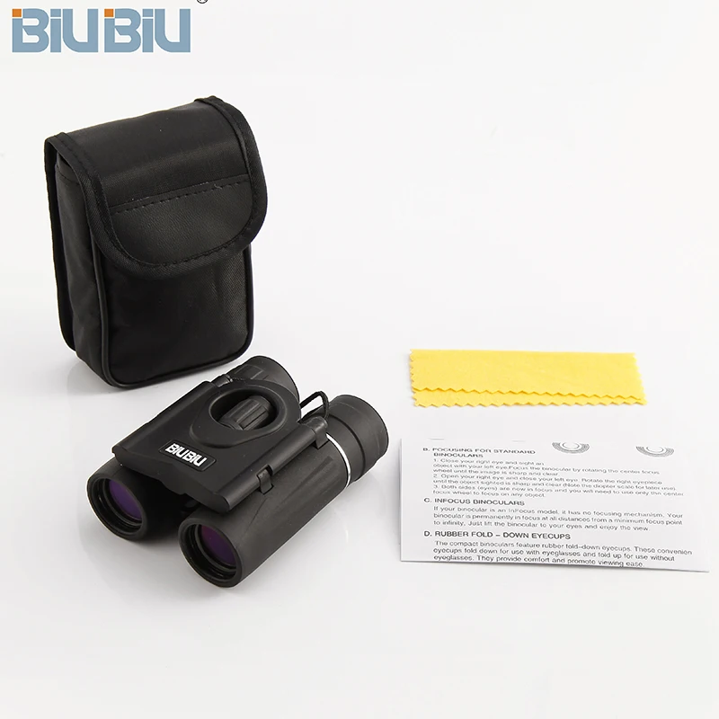 BIUBIU 8x21 Binoculars Zoom Dual Focusing Adjustment High Quilaty Binoculars Telescopes Spotting scope outdoor Hunting Eyepiece
