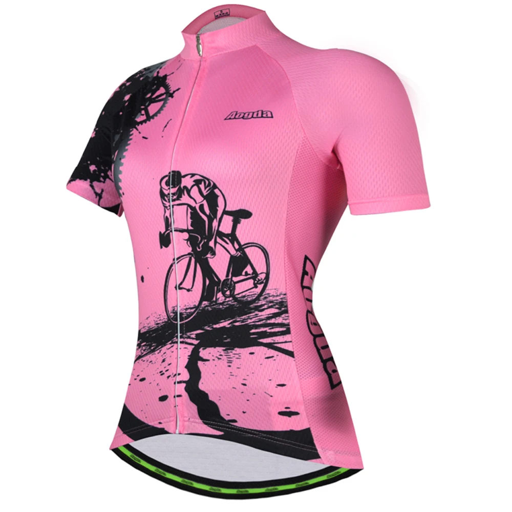 Aogda Summer Women's Cycling Jersey Sets Maillot Ciclismo Short Sleeve Bicycle Clothing Breathable Bike Jersey