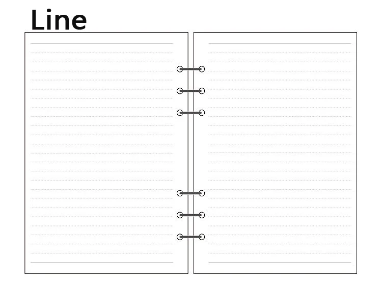 A5 A6 Bullet Journal точечный блокнот наполнитель бумажная сетка линия Bland делать Еженедельный ежемесячный планировщик крафт внутренние страницы C15 D10