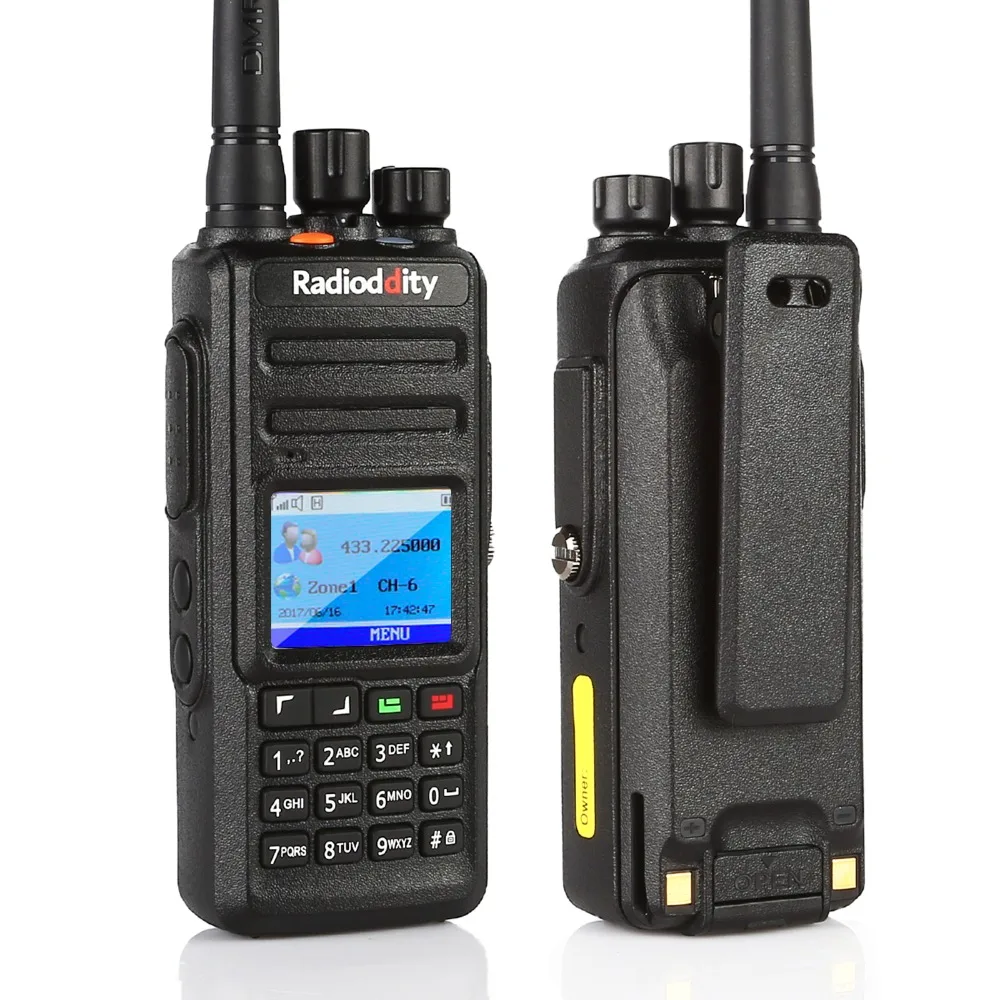 Радиочастотная рация GD-55 Plus UHF 400-470MHz 10W DMR радио Цифровая/аналоговая радиоантенна Водонепроницаемая двухсторонняя радиоантенна 2 антенны