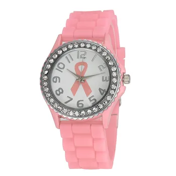 

Popular Stylish Women Quartz Watch Girl Analog Silicone Watches Crystal Cancer Dial WristWatch Casual Sport montre femme 2020 B7