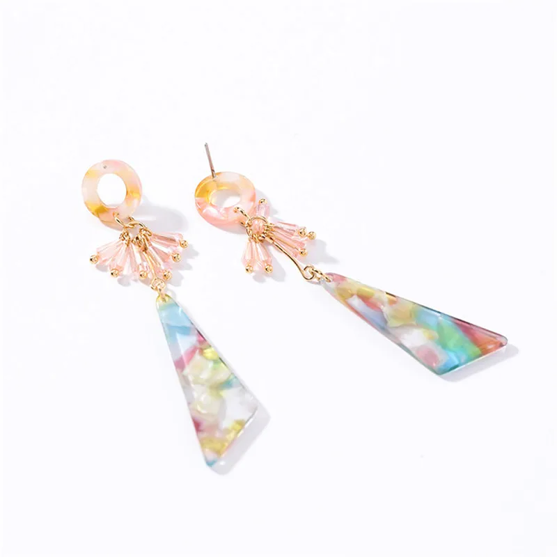 MENGJIQIAO-2018-New-Elegant-Colorful-Triangle-Acrylic-Long-Earrings-For-Women-Small-Circle-Crystal-Tassel-Boucle (6)