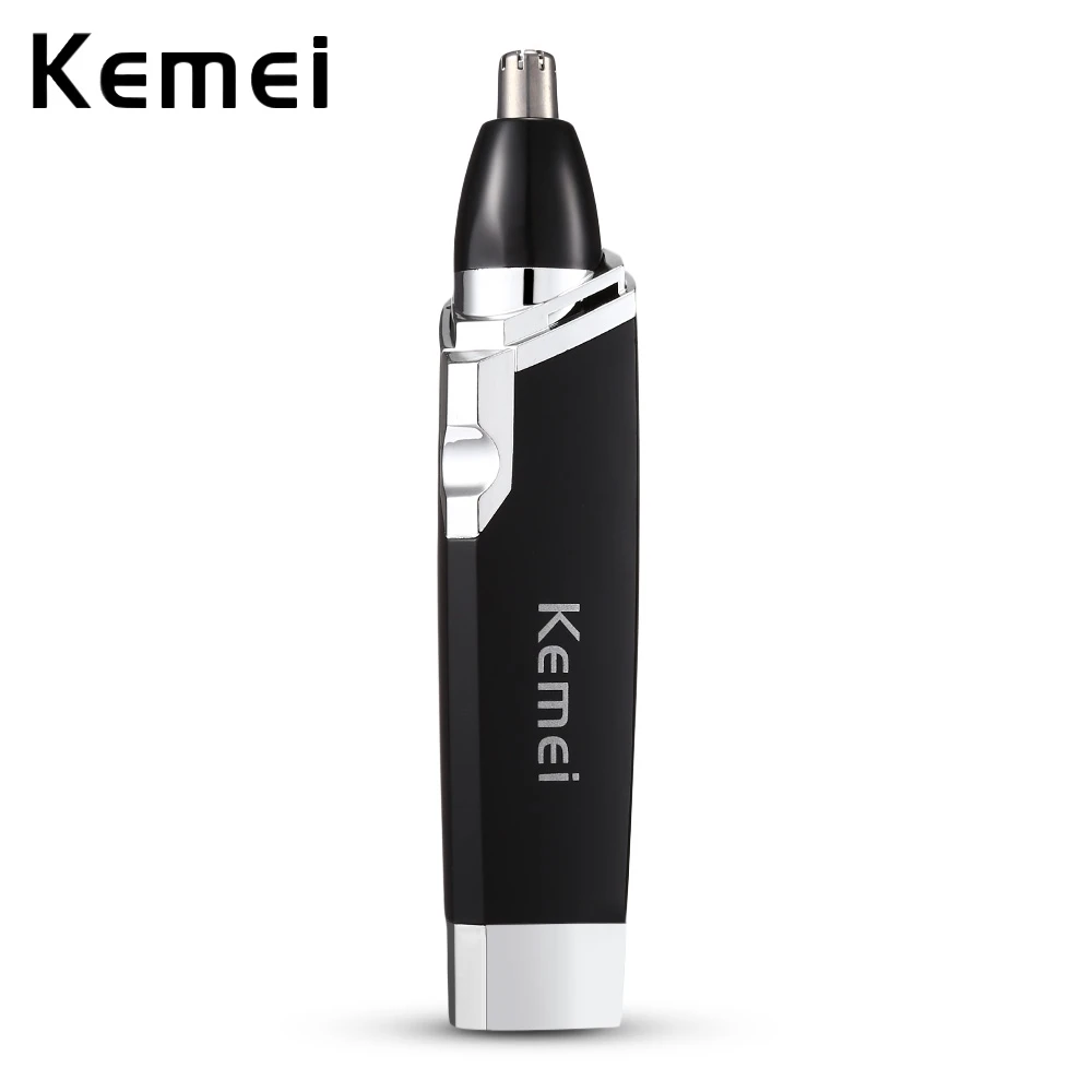 Kemei 6512 Электрический волос в носу триммер Clipper AA Батарея питание бритвы уха