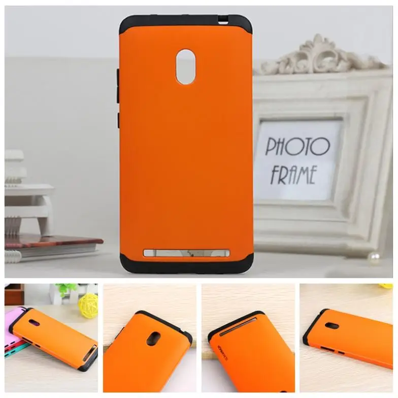 

Anti-knock Tough SLIM ARMOR protector case for Asus zenfone 6 cell phone silicone cover of dual layer with 1pcs screen film