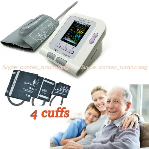 

CE&FDA Digital Blood Pressure Monitor + 3 cuffs+ PC software CONTEC08A,home use blood pressure monitor