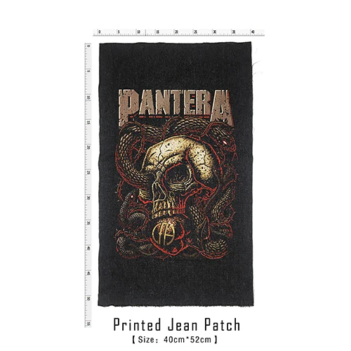 Магазин Bloodhoof Pantera рок-н-ролл дэт Тяжелый жесткий панк стиль патч дизайн джинсы мужские куртки и пальто - Цвет: patch 14
