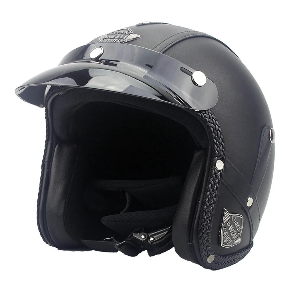 

Open Face Motorcycle Helmets for Harley Yamaha etc. Vintage Moto Motocross Helmets Motorbike Scooter Mask Retro Accessories