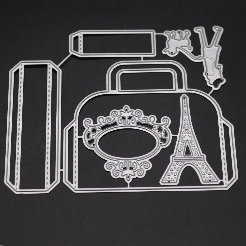  Tower Handbag Frame Metal Cutting Die Scrapbooking Embossing Stencil Card Die For DIY Invitation Al - 32954542360