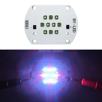 

30W Cree XPE XP-E Led Bulb Blue 470NM (6PCS) + Red 620NM (4PCS) Mix Color Multichip LED Plant Grow Light DIY Emitter