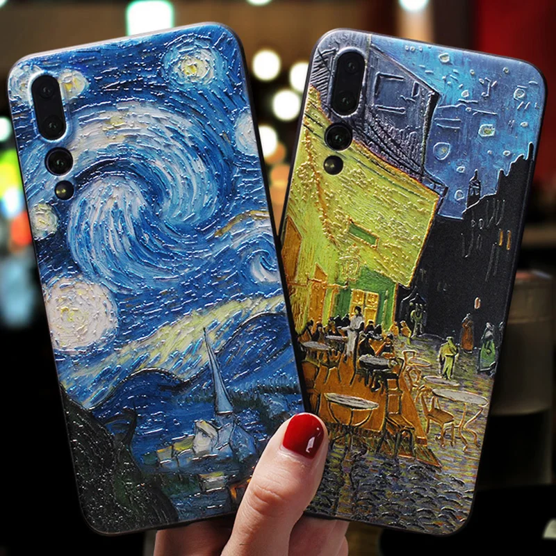 3D тисненый силиконовый чехол из ТПУ для Huawei Mate 10 20 P20 P30 P8 P9 P10 Lite 2017 Mini Pro Nova 3i 3 Y9 2018 P