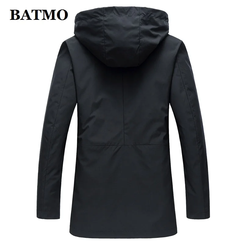 BATMO 2019 Новое поступление осенние высококачественные повседневные мужские куртки с капюшоном, мужские куртки, большие размеры 1802