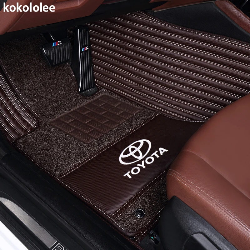 kokololee Custom car floor mats for Toyota Land Cruiser 200 Prado 150 120 FJ Crusier foot case car-styling carpet liners kokololee Custom car floor mats for Toyota Land Cruiser 200 Prado 150 120 FJ Crusier foot case car-styling carpet liners