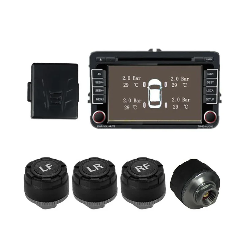 

Aoluoya Car TPMS Alarm System For Android GPS Navigation Car Video Player With 4 Sensors TPMS Tire Pressure Monitoring System