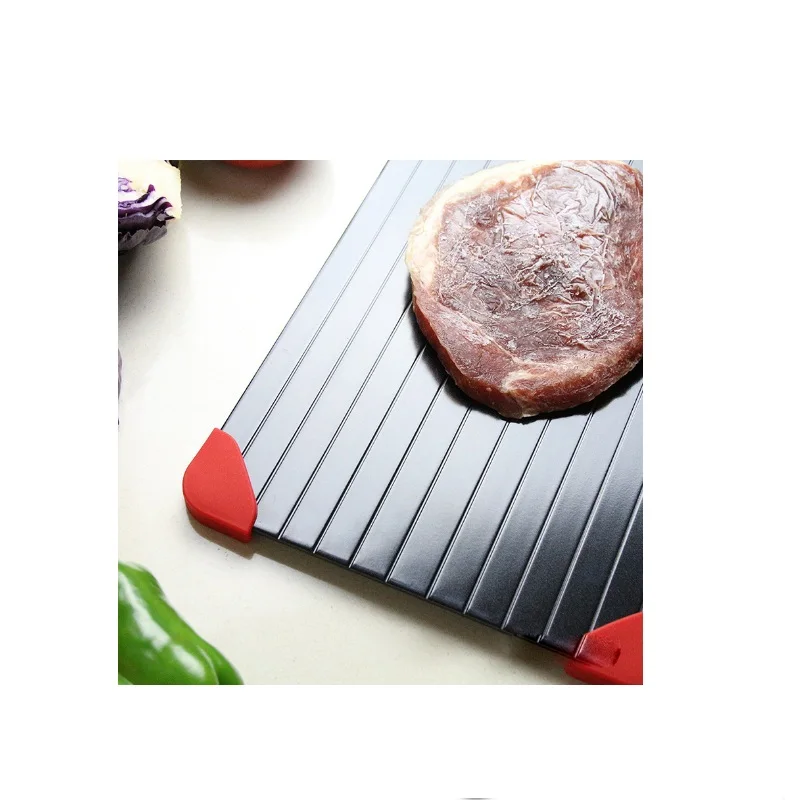 Frozen Safe Aluminum Thawing Plate Silicon protection Fast Defrosting Tray Thaw Defrost Meat Frozen Food Dropshipping Frozen Safe Aluminum Thawing Plate Silicon protection Fast Defrosting Tray Thaw Defrost Meat Frozen Food Dropshipping