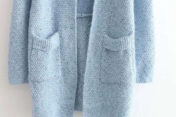 Длинный рукав вязаный тонкий женский свитер кардиган Повседневный длинный свитер осень зима свитер Maglioni Donna Sueter