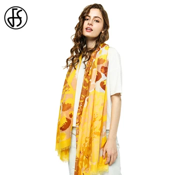 

FS Fashion Winter Warm Leopard Scarf For Women Hijab Cotton Luxury Brand Blanket Wraps Female Scarves And Shawls Bufanda Mujer