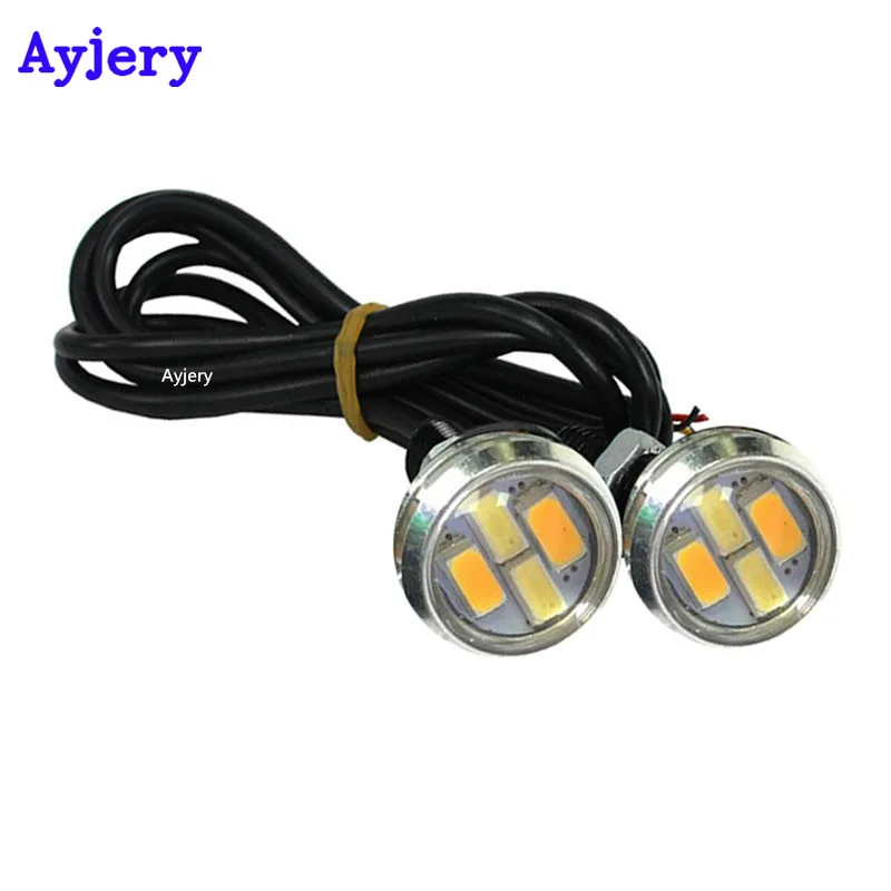 AYJERY 6 шт. 12 В постоянного тока 5730 4 SMD Автомобильные светодиодные дневные ходовые