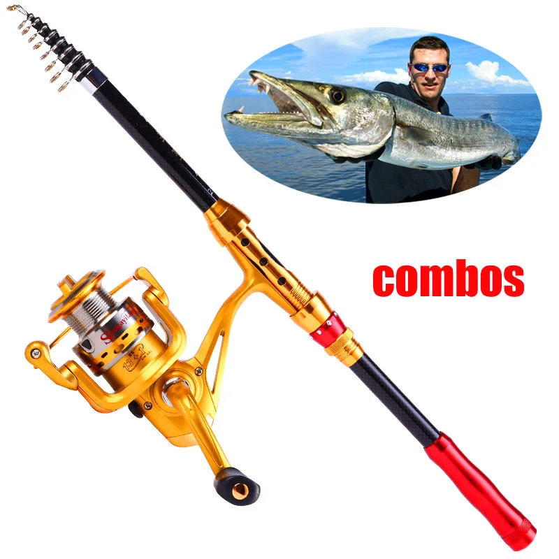 Sougayilang FISHING ROD COMBOS Carp Fishing Set 1.8 2.7M Ultralight Fishing Rod and AF2000 5000