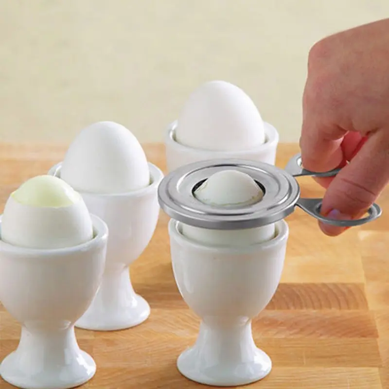 New Stainless Steel Soft Boiled Egg Topper Egg Cutter Mini Scissors