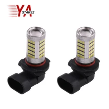 2PCs Auto Fog Light 2835 66 SMD 12W 9006 HB4 LED Car Driving Light Daytime Running Light Lamp Bulb Xenon White Parking Fog Light