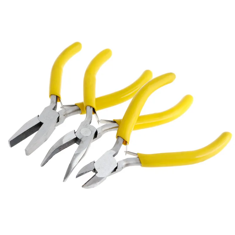 

3Pcs Mini Jewelery Pliers Practical Jewelry Carbon Steel Handmade Repair Tool Kit for jewellery maker