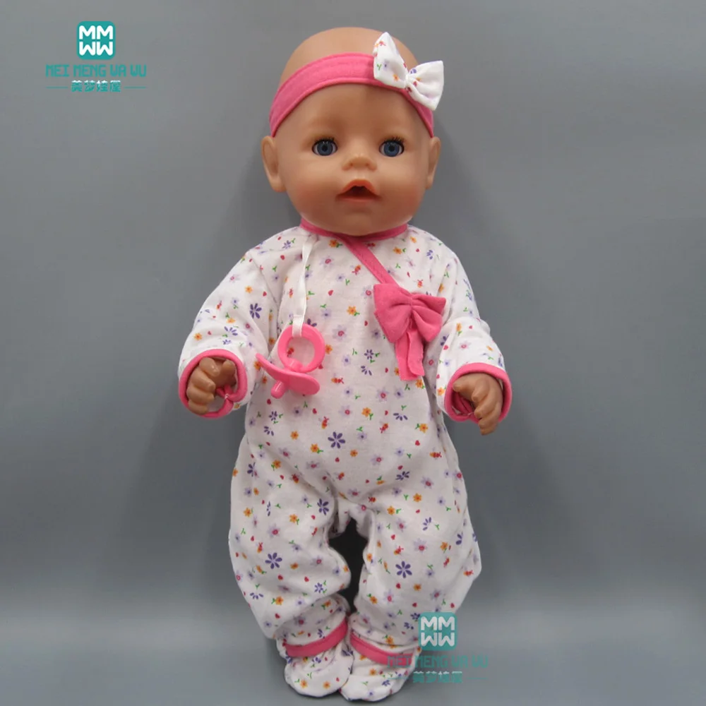 Кукла colthes Для 43 см Baby Born Doll 17 дюймов куклы Reborn игрушка кукла цельная ползающая одежда Детский костюм + соска + волосы