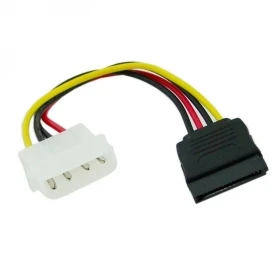 

200pcs / lots Hard Disk IDE to Serial ATA SATA II 15 Pin Power supply Cable connector 10cm , Free shipping By Fedex