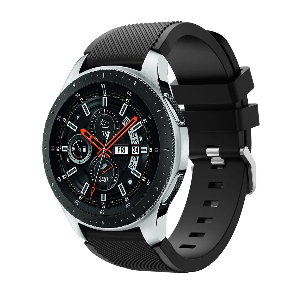 Ремешок для умных часов мягкий силиконовый ремешок для часов сменный ремешок для samsung Galaxy Watch 46 мм#4 - Цвет: B