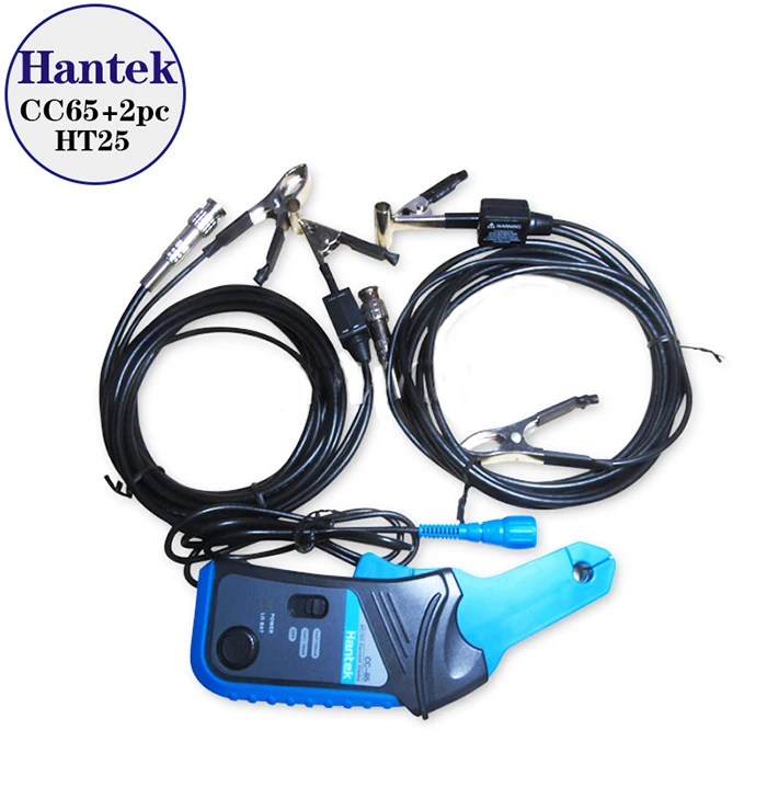 Hantek CC-65 AC/DC клещи с BNC разъем+ 2 шт. HT25 автоматическое зажигание зонда CC65 HT 25 CC 65