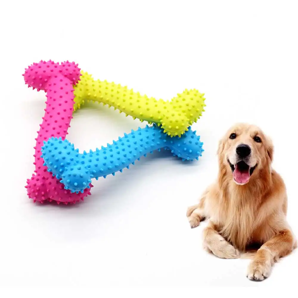 

Pet Product Rubber Dog Toy with Thorn Bone Rubber Molar Teeth Pet Toy Dog Bite Resistant Molar Training Drop Ship