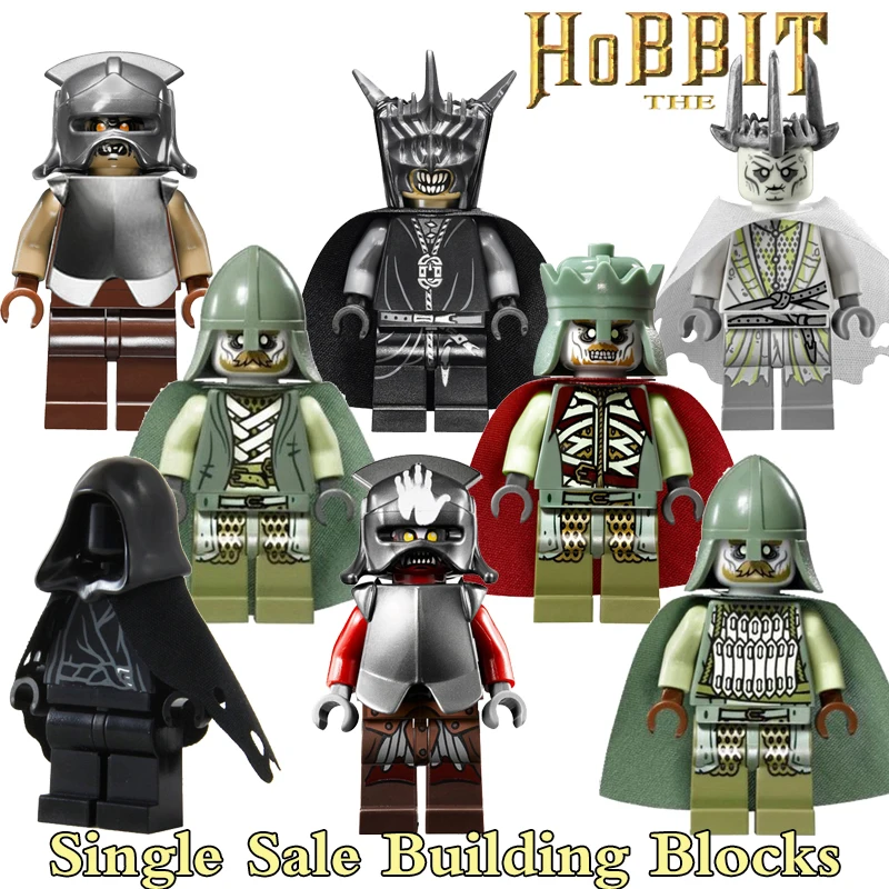 The Hobbit Lord of the Rings Diy figures Uruk Hai Ring Wraith King Dead Mordor Orc Building Blocks Kids DIY Toys PG8036 | Игрушки и