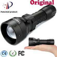 UniqueFire 3 Mode 1407 XP-E светодиодный водонепроницаемый перезаряжаемый выпуклый объектив, 38 мм, зум фокус фонари для освещения для 1*18650 батареи