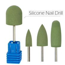 1 шт Силиконовое сверло для дизайна ногтей профессиональный фреза зеленые инструменты для ногтей для электрической машины Маникюр Педикюр JIGJ01-04