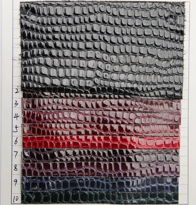 Stone grain stone pattern PVC leather high gloss leather fabric