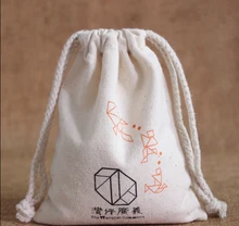 CBRL lienzo barato personalizado bolsa con cordón, tela de algodón bolso de la joyería bolsa de regalo personalizado para regalo de la joyería al por mayor cosméticos