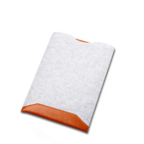 Mouse Pad Sleeve Pouch Laptop Bag For Xiaomi Macbook Air 11.6 13 Retina Pro 12 15 15.6 Case Wool Felt Waterproof Notebook Cover - Color: Light Brown