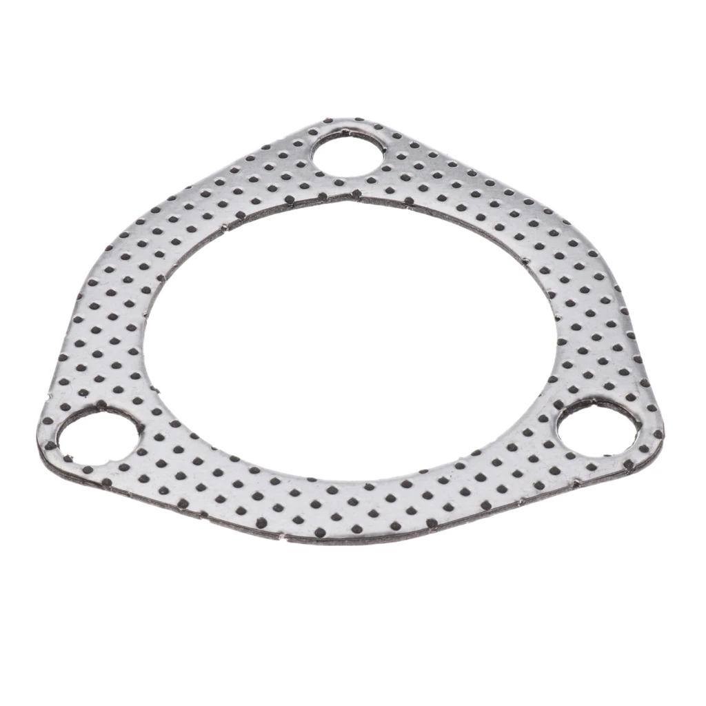High Quality Car Triangle 3 Bolt High Temperature Exhaust Gasket 2.5 inch