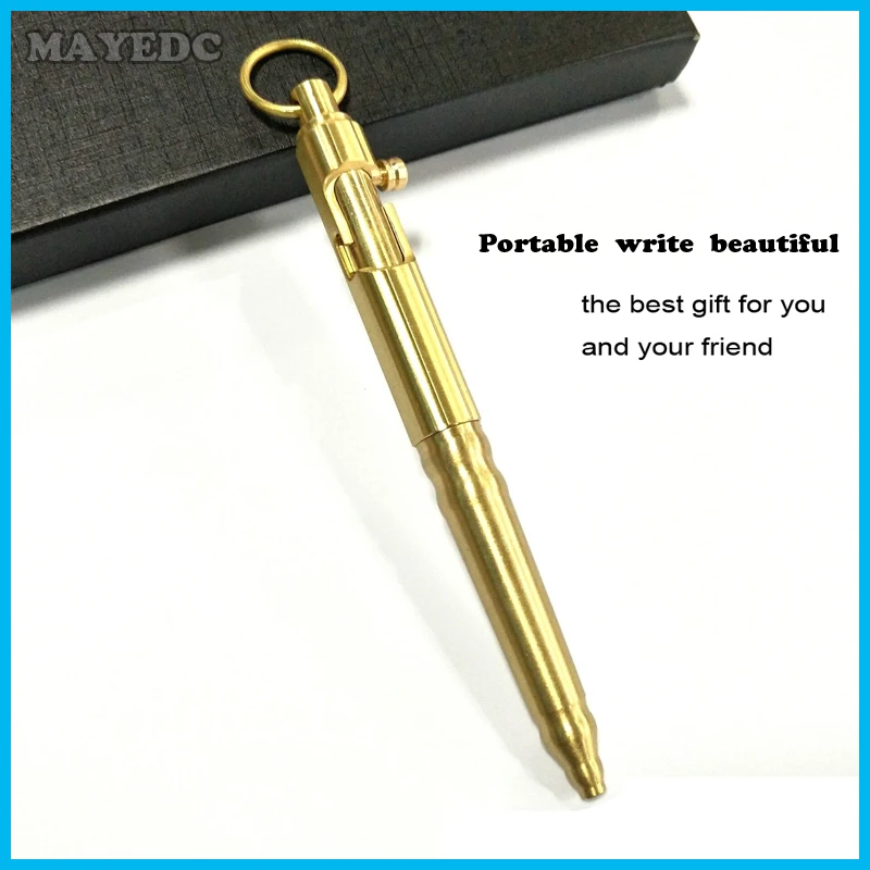 2017 Edc brass gold pen self defense Weapons copper metal Tactical Pens camp tactical gear