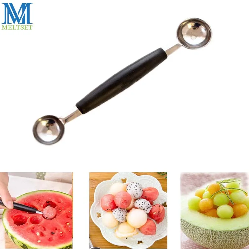 Meltset Double end Stainless Steel Ice Cream Scoop Caramel Apples Melon