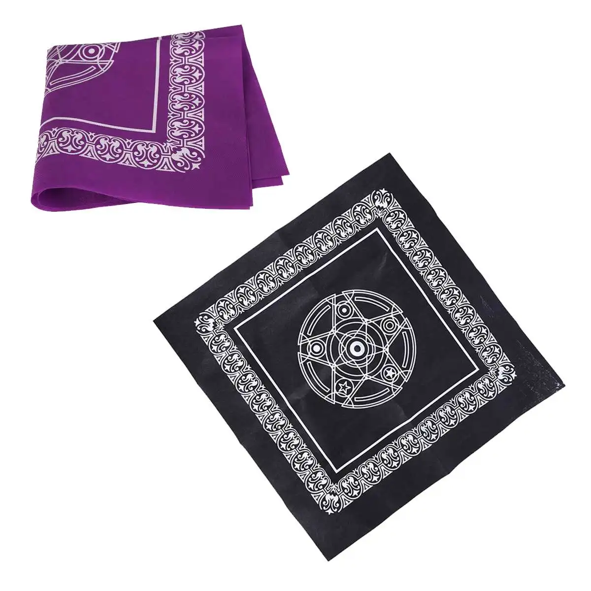 

49x49cm Non-woven Board Game Textiles Tarot Table Cover Playing Cards Pentacle Tarot Game Tablecloth Square Tapestry