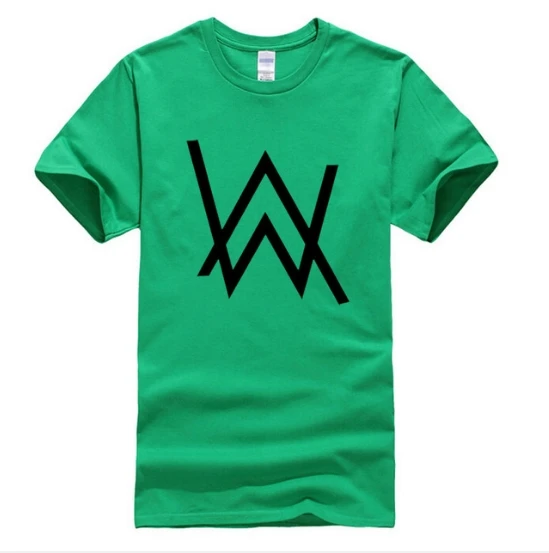 Новая мода музыка DJ Divine Comedy Alan Walker футболка с принтом Мужская хип-хоп короткий рукав хлопок Повседневная Мужская s футболки топы M-XXL - Цвет: Green