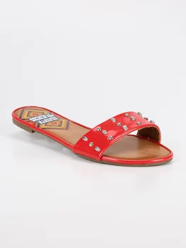 

OMS Slippers with skulls and studs