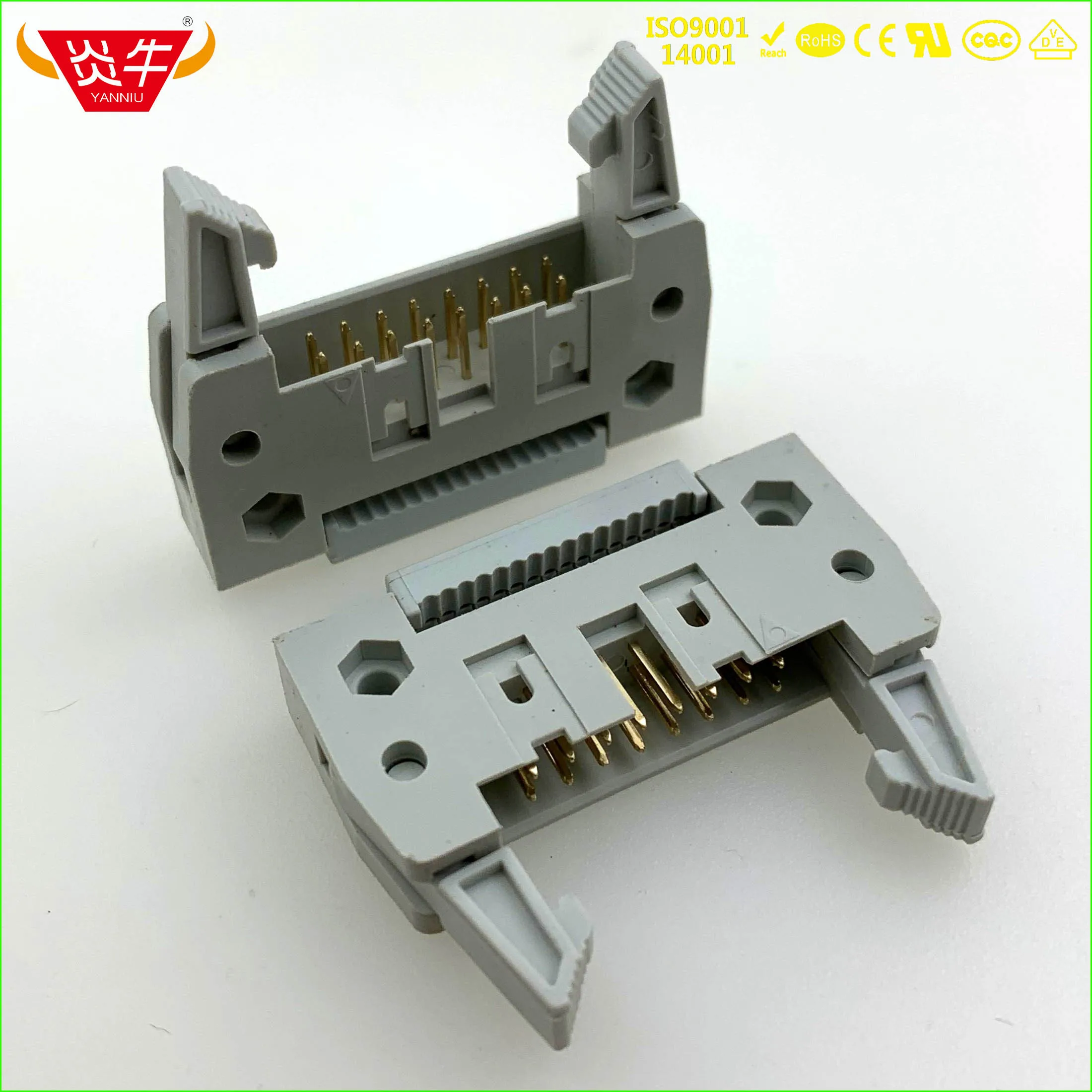 

CRIMPING ROW LINE DC2-DIDC-16P SOCKET BOX 2.54mm PITCH EJECTOR HEADER CONNECTOR 2*8P 16PIN CONTACT PART OF THE GOLD-PLATED