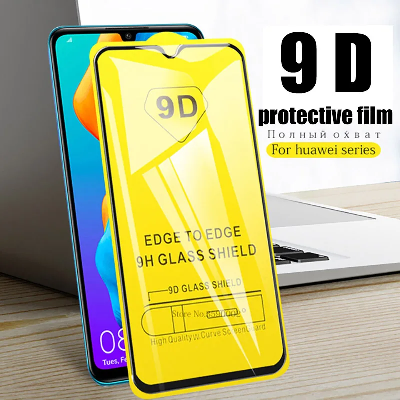 Защитное стекло 9D для huawei P20 Lite pro 30lite закаленное с полным покрытием P30 light 20