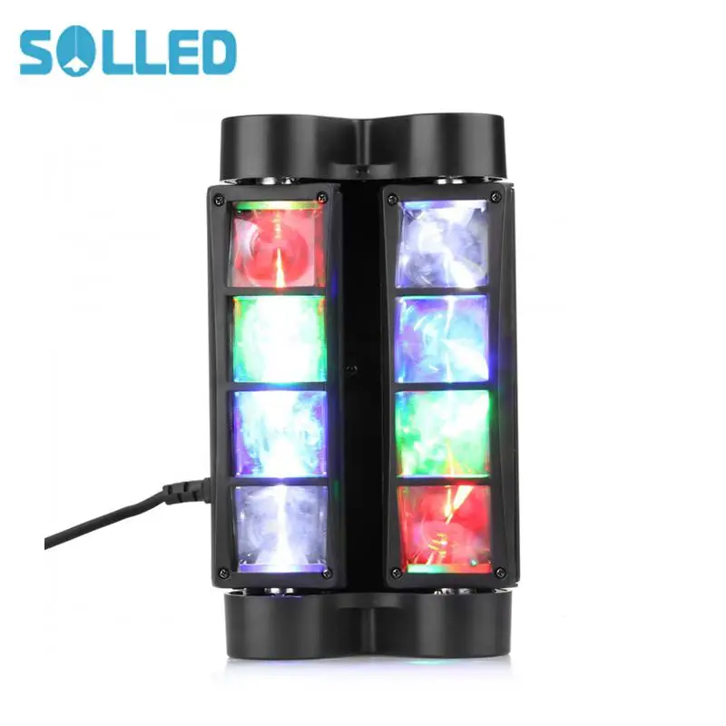 

SOLLED 8 LED Sound Sensor Projection Light Colourful Stage Lamp for Club DJ Show Party Ballroom Bands