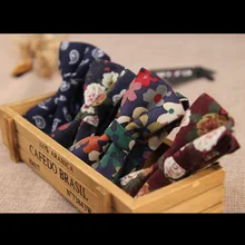 Повседневные модные цветочные галстуки-бабочки в Корейском стиле хлопковый мужские галстуки, европейский американский бренд, цветы, женские, мужские галстуки-бабочки