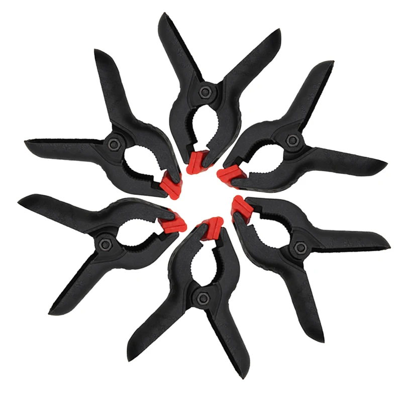 

2017 6pcs Paper Grip Clips Hard Plastic Micro Spring Clamps For Background Backdrop