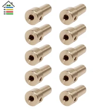 10pcs Brass Copper JTO Taper Collet Mounted for 3.17mm Electric Motor Shaft Connecting Rod Power Rotary Tool Accessories