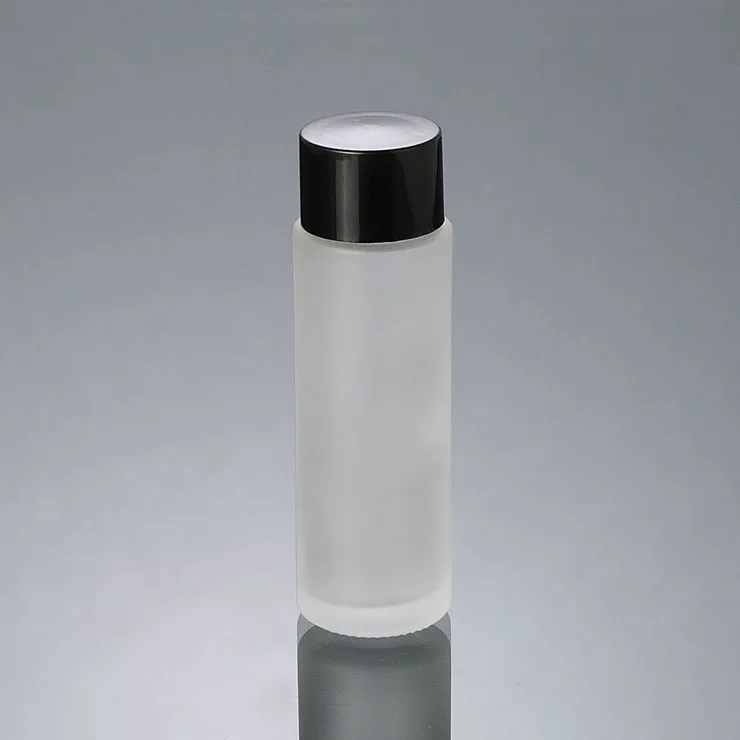 50 мл матовое стекло бутылка с винтом Пластиковая Крышка Пробка для лосьона/эмульсии/тонера/воды/раковины косметика для ухода упаковка